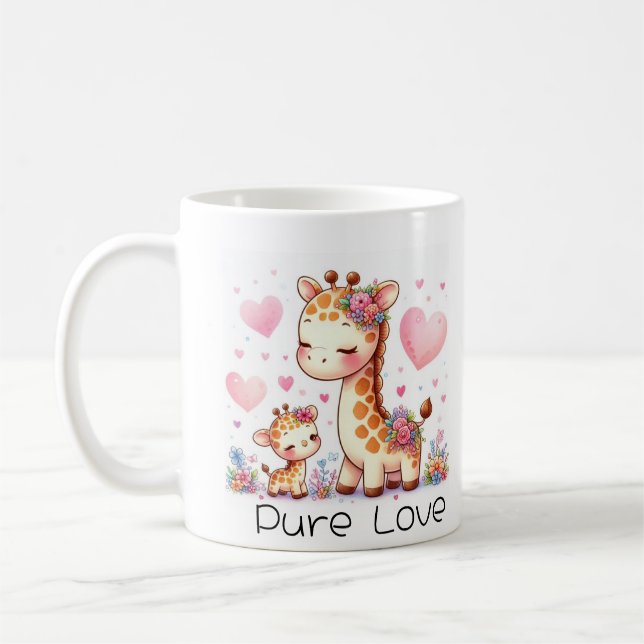 Caneca De Café Girafe mom  (Esquerda)