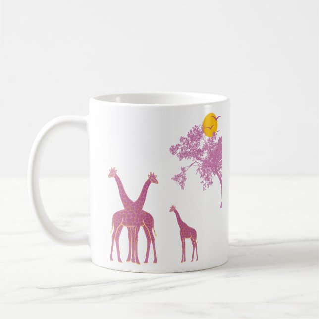 Caneca De Café Giraffe African Safari (Esquerda)