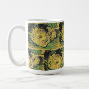 Caneca De Café Girasóis de Van Gogh - Arte Floral Amarelo Vibrant