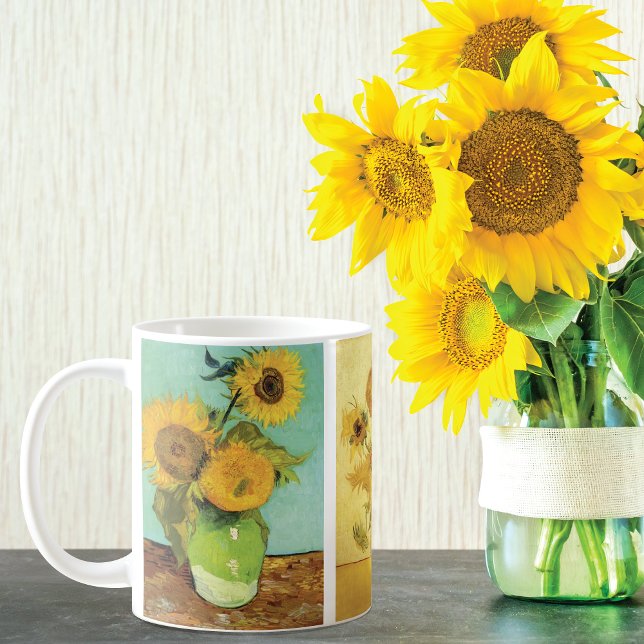 Caneca De Café Girassóis Ainda Vida Vincent van Gogh (Criador carregado)