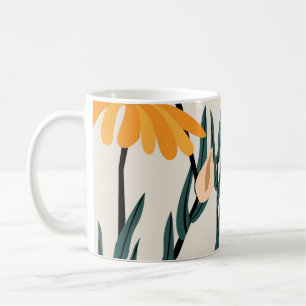 Caneca De Café Girassóis amarelos