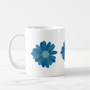 Caneca De Café Girassóis azuis