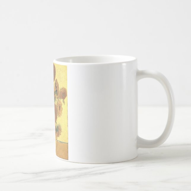Caneca De Café Girassóis por Van Gogh (Direita)