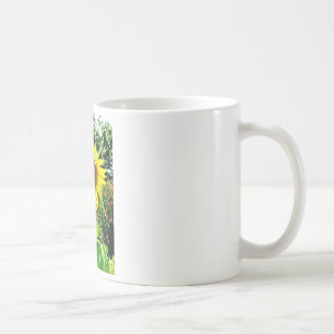 Caneca De Café Girassol amarelo grande