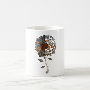 Caneca De Café Girassol-Cão-Sol Você É Meu Cachorro-Mundo Senhora