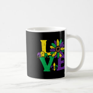 Caneca De Café Girassol do Amor Mardi Gras Nova Orleans Flor Mulh