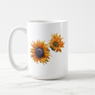 Caneca De Café Girassol em Bloom Clássico Mug de 15 oz
