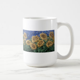 Caneca De Café Girassol enluarada da noite estrelado