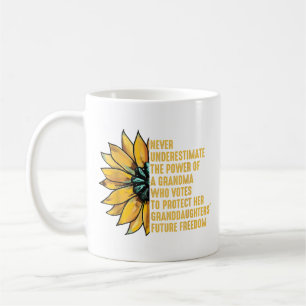 Caneca De Café Girassol Nunca Subestima O Poder Da Avó