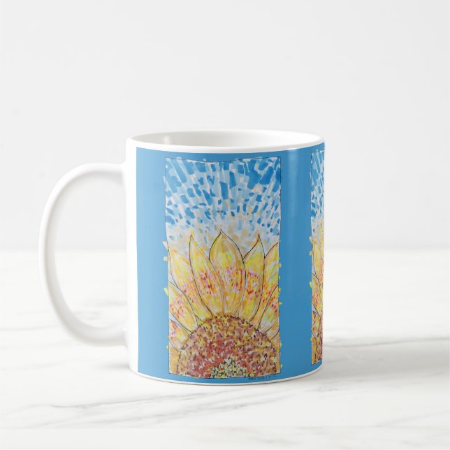 Caneca De Café Girassol Radiant Bloom (Esquerda)