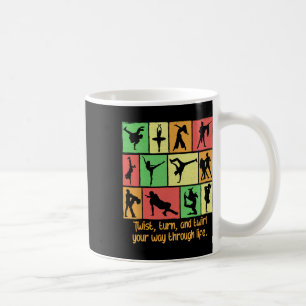 Caneca De Café Gire E Gire Seu Caminho Através Da Vida Engraçado