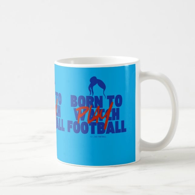 Caneca De Café Girl Born to Play Football (Direita)
