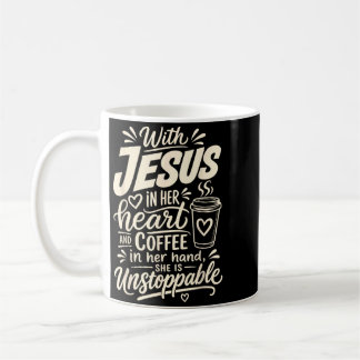 Caneca De Café Girl Jesus Women Christian Faith Coffee Believer