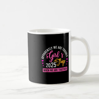 Caneca De Café Girl’s Trip 2025 Summer Beach Weekend Vacation Wom