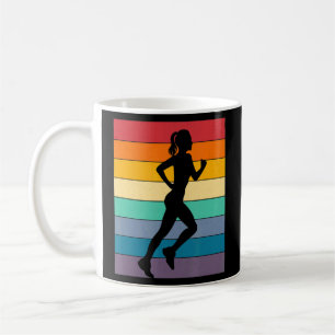 Caneca De Café Girls Cross Country Team - Vintage Retro