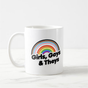 Caneca De Café Girls Gay e Theys