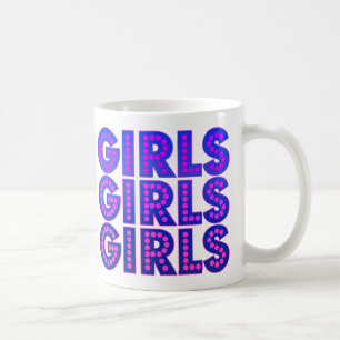 Caneca De Café Girls Girls Girls Gráfico