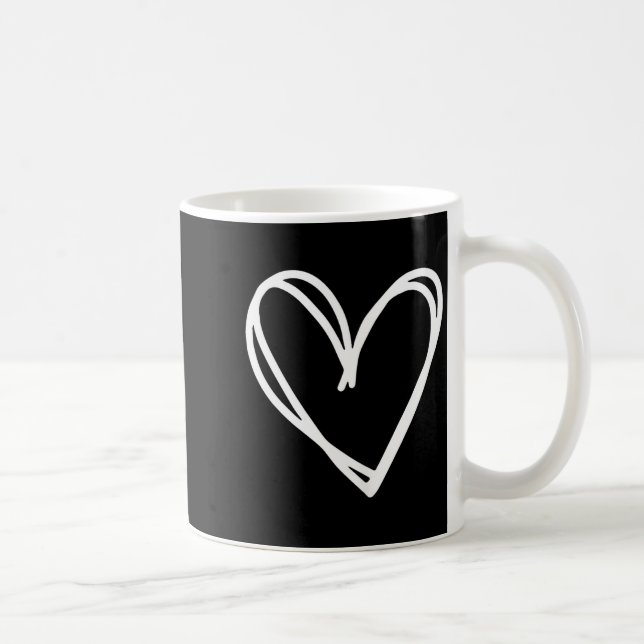 Caneca De Café Girls Heart For Women Valentines Day Graphic  (Direita)