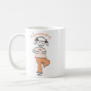 Caneca De Café Girls Namaste Yoga Camiseta