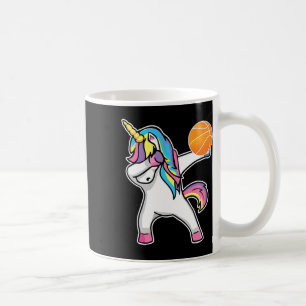 Caneca De Café Girls Unicorn Dabbing Bysketbyll Player