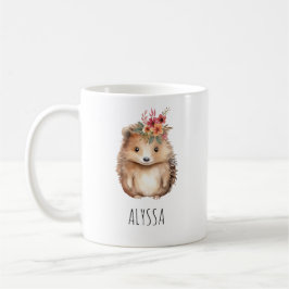 Caneca De Café Girly Hedgehog