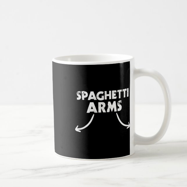 Caneca De Café Giro de Levantamento de Armas de Espaguete (Direita)