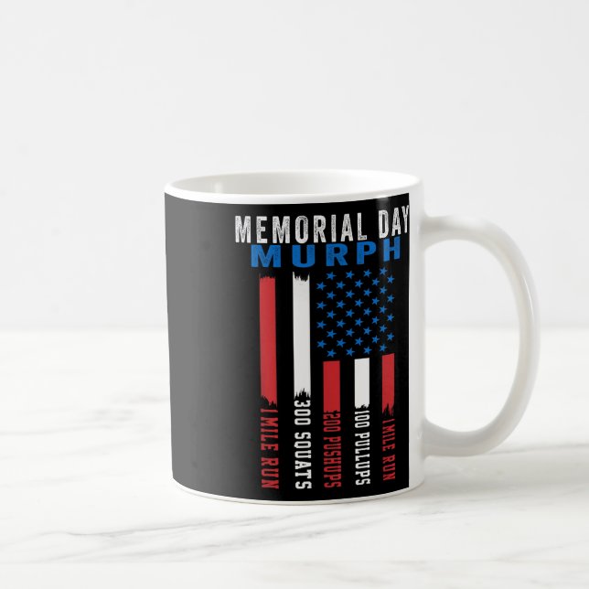 Caneca De Café Giro do Dia Memorial Americano Murph Challenge (Direita)