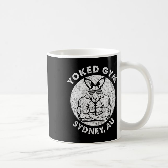 Caneca De Café Giro Levantado Sydney Flex Muscle Kangaroo (Direita)