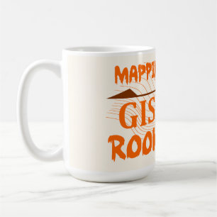 Caneca De Café GIS, Geodésia, bebida de topógrafo