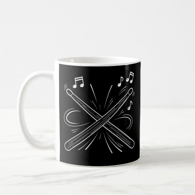Caneca De Café Give Her The Stix Drummer Mug 11 oz (Esquerda)