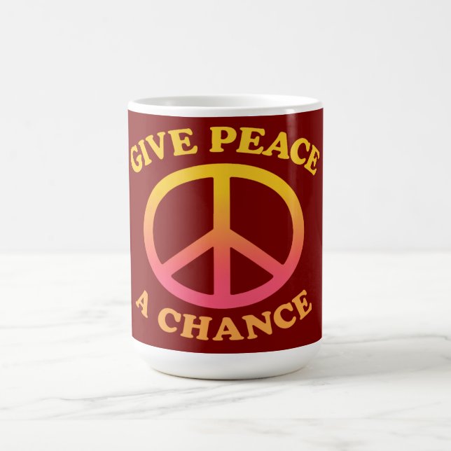 Caneca De Café 'Give Peace a Chance' Mug (Centro)