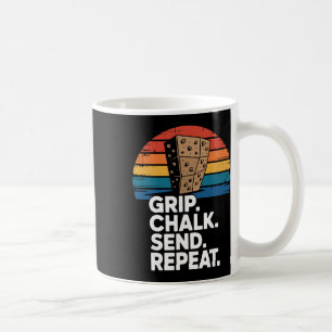 Caneca De Café Giz de escalada em rocha indoor Enviar Repetir