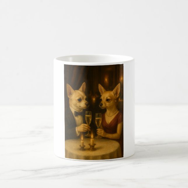 Caneca De Café Gizmo’s Romantic Dinner – Champagne & Love (Centro)
