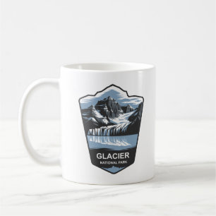 Caneca De Café Glacier National Park Emblem