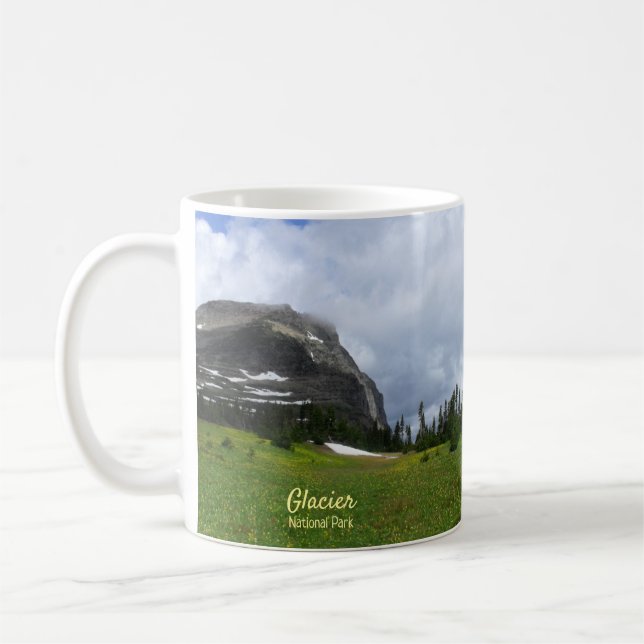 Caneca De Café Glacier National Park Mountain Meadow Mug (Esquerda)