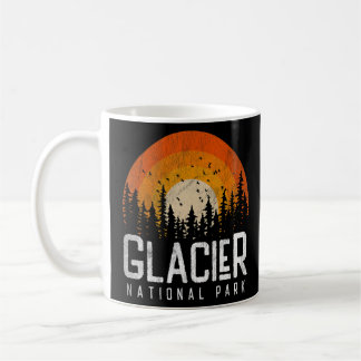 Caneca De Café Glacier National Park Retro Style Vintage 70s 80s