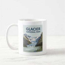 Caneca De Café Glacier National Park Viagem Art