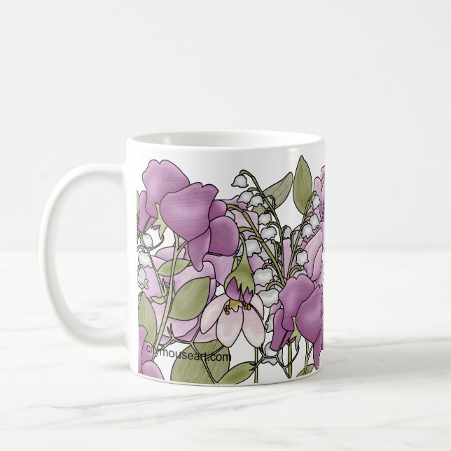 Caneca De Café Gladiolus Personalizado (Esquerda)