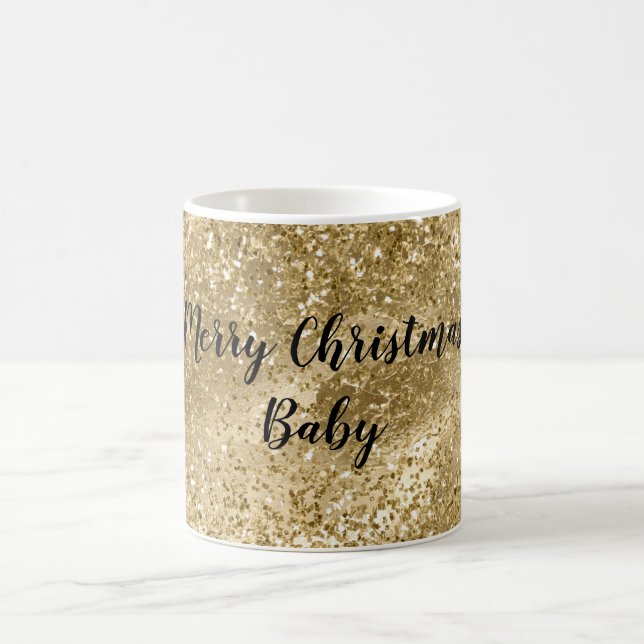 Caneca De Café Glam Dourado Glitter (Centro)