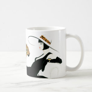 Caneca de café Glam retro do art deco