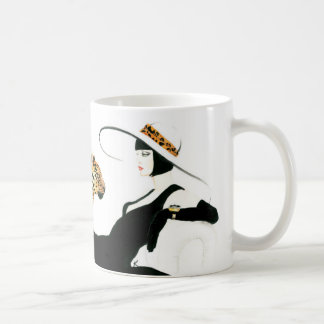 Caneca de café Glam retro do art deco