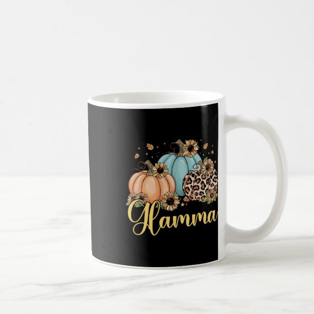 Caneca De Café Glamma Leopard Pumpkin Mulheres Ação de Graças Que (Direita)