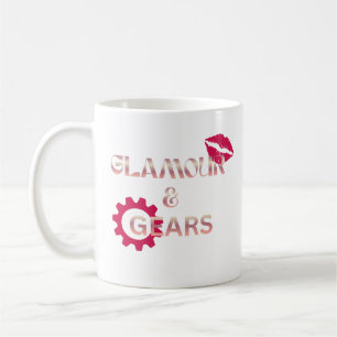 Caneca De Café Glamour & Gears Humor Feminino de Mecânica
