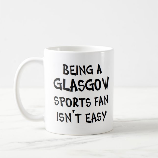Caneca De Café glasgow sports fan, being (Esquerda)