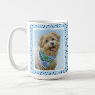 Caneca De Café Glen de Imaal Terrier Painting - Arte Original de