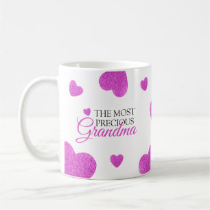 Caneca De Café Glitter Cor-de-rosa-chic