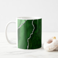 Glitter de Prata Glamorosa Marble Floresta Verde