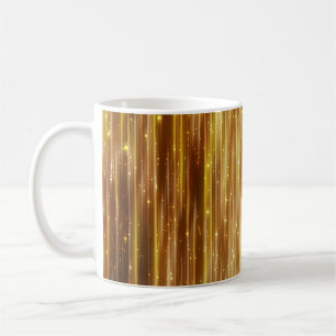 Caneca De Café Glitter do ouro: Fundo do Abstrato brilhante.