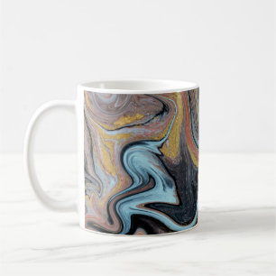 Caneca De Café Glitter do Ouro Marble Nature Trabalho de arte