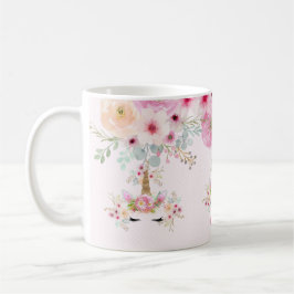 Caneca De Café Glitter Dourado, cor-de-rosa ALTO, do AIM